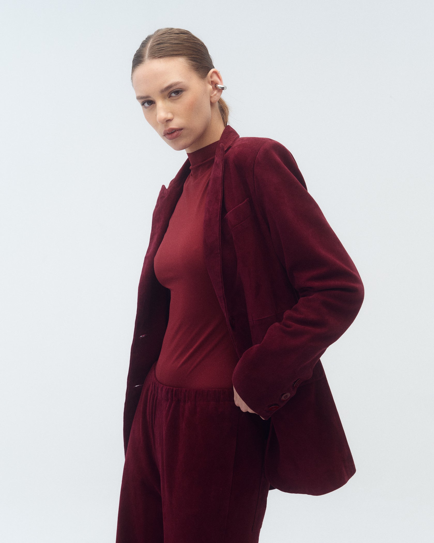 Blazer Juana Gamuza Bizancio