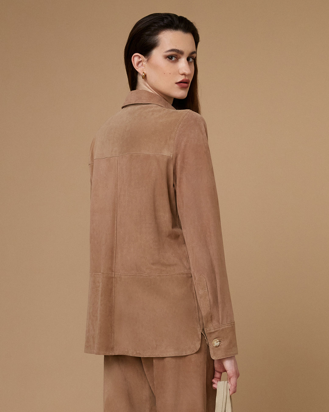Camisaco Bruna Gamuza Beige