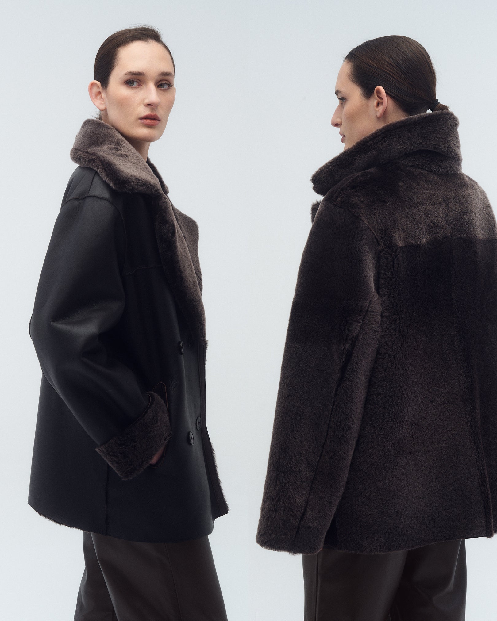 Campera Morgan Reversible Marrón/Visón