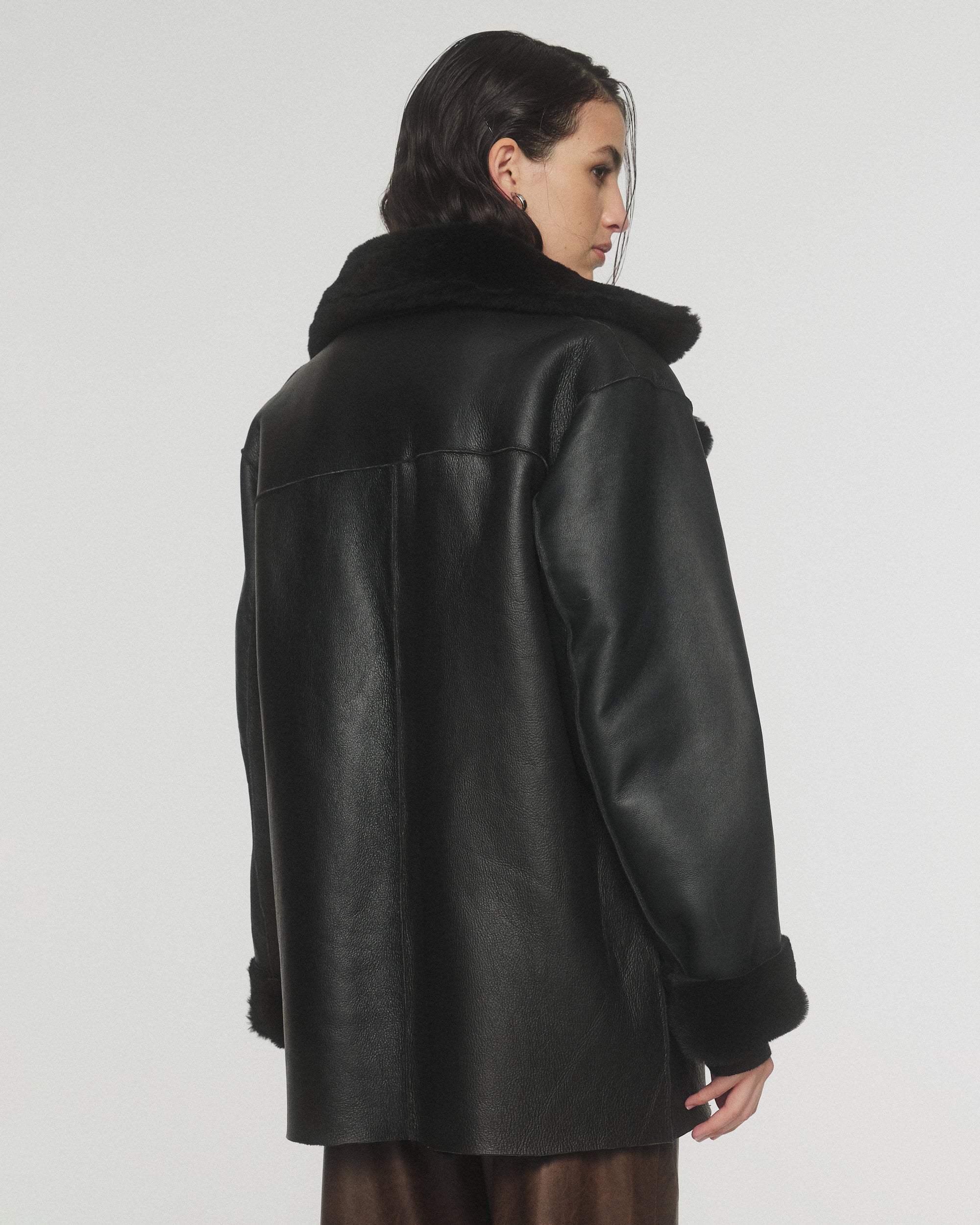 Campera Morgan Reversible Negra/Negro