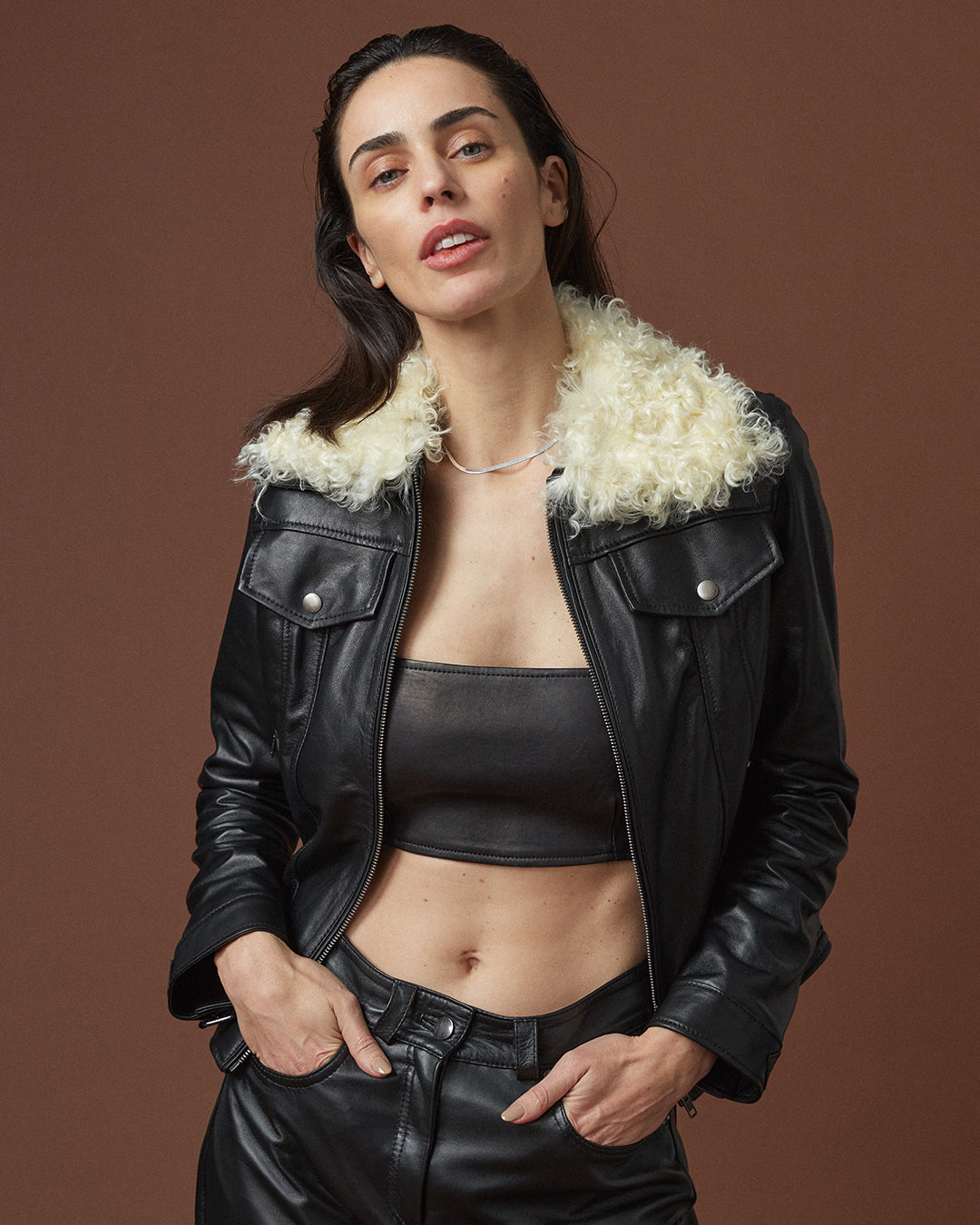Campera Olivia Negra