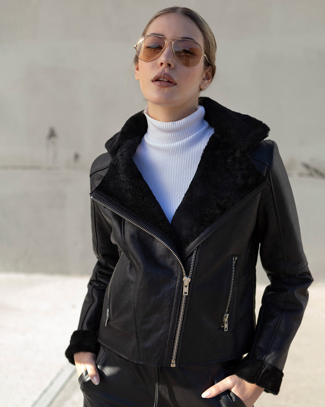 Campera Sienna Negra/Negro (SALE)