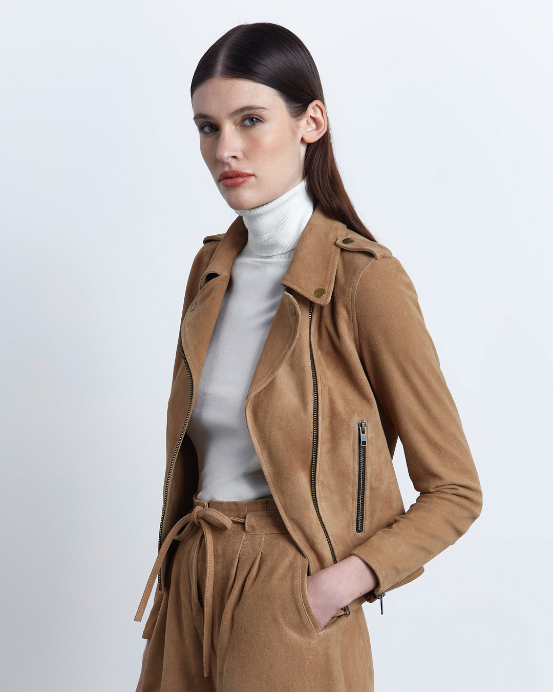 Campera Sharon Gamuza Beige