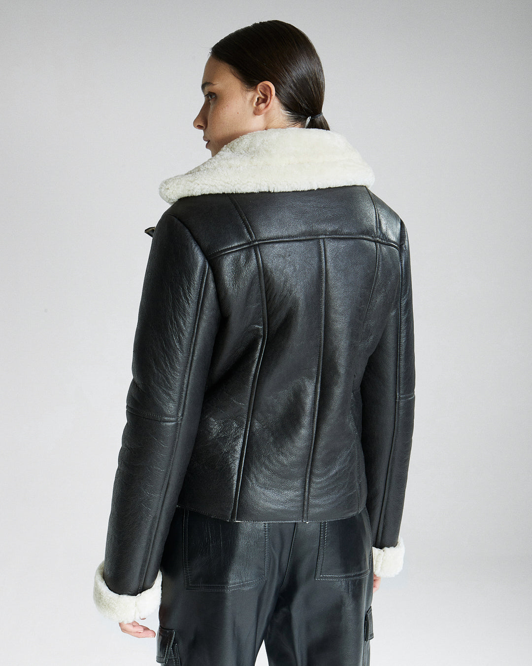 Campera Sienna Negra/Crudo