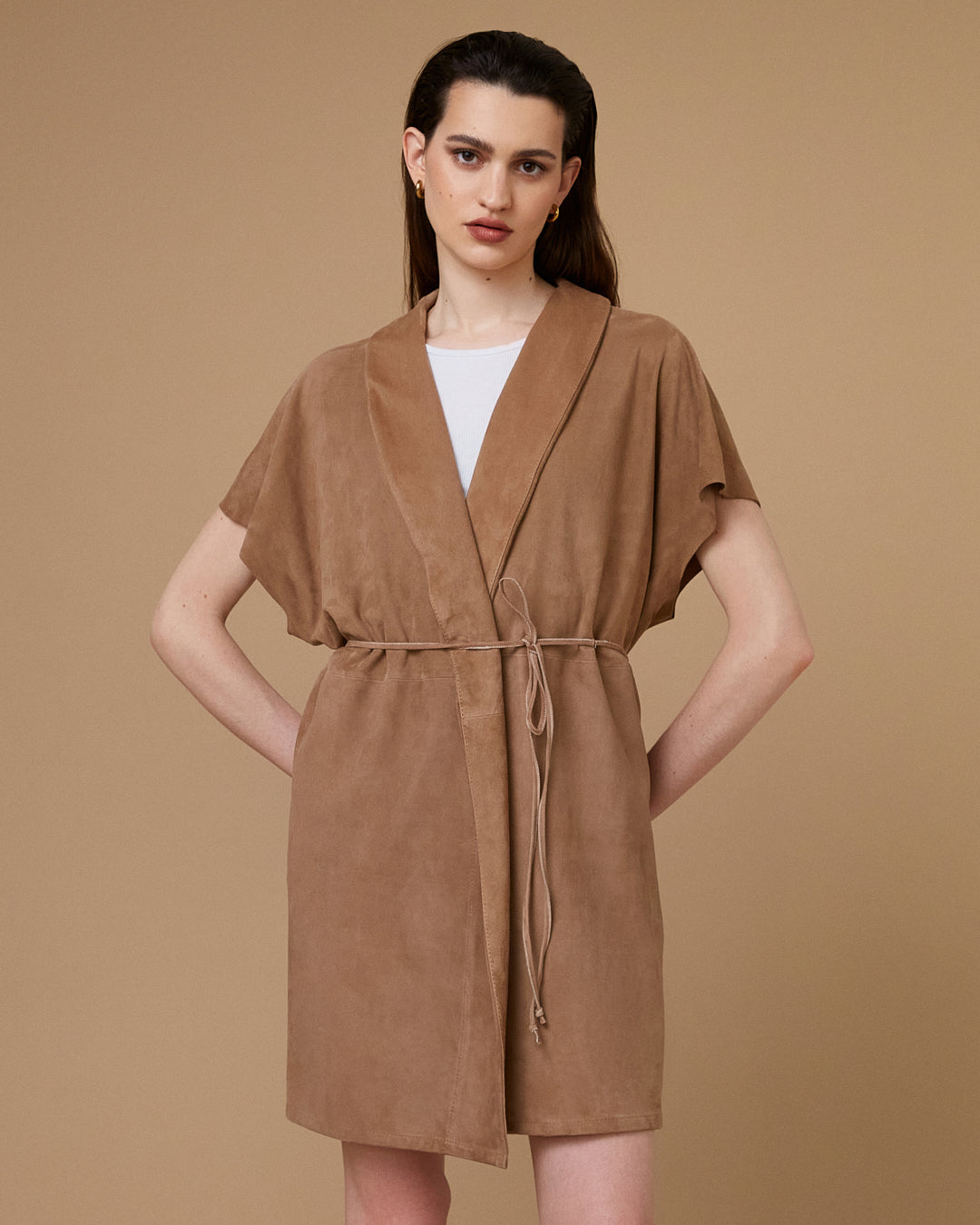 Chaleco Filipa Gamuza Beige (SALE)