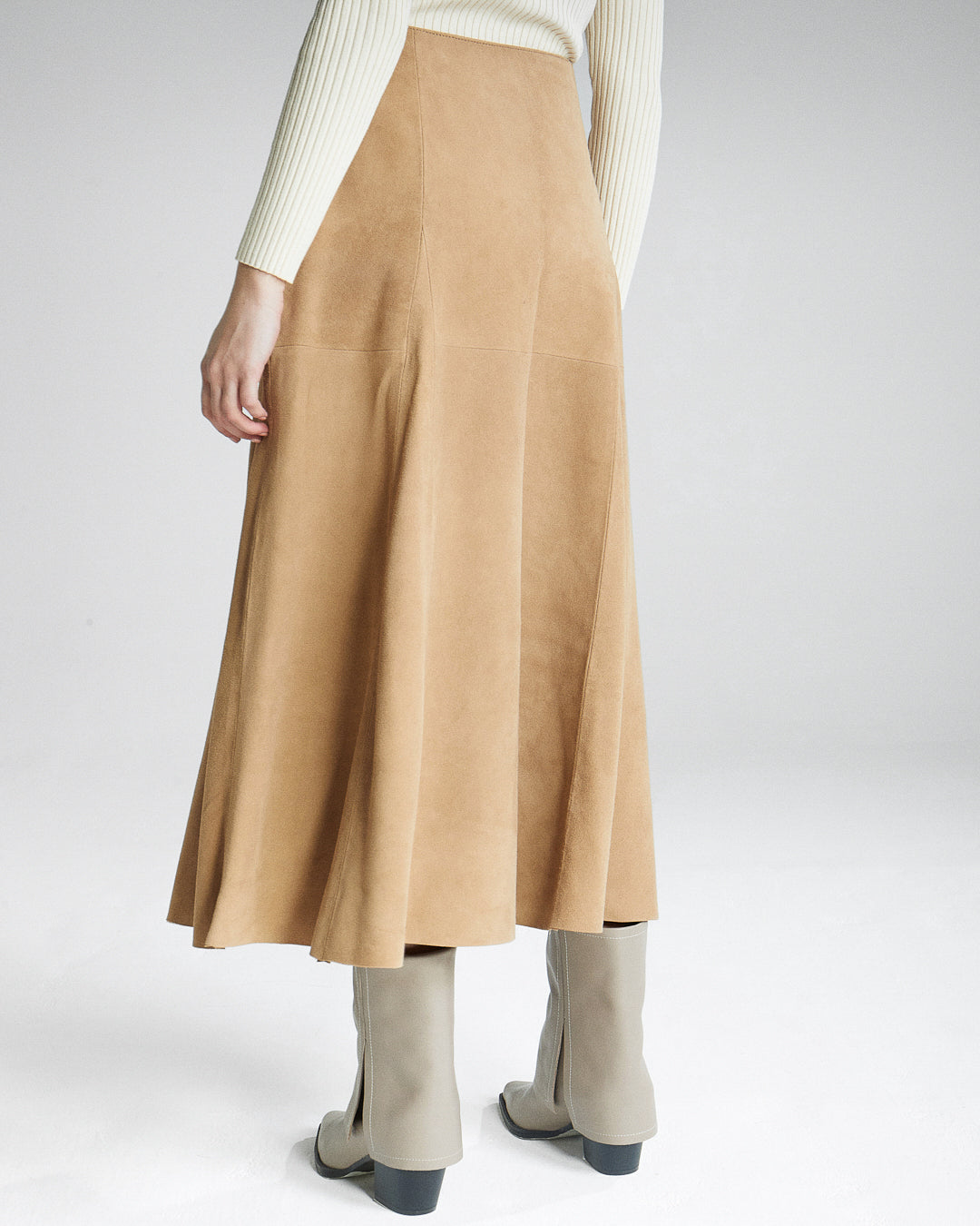 Falda Elisa Gamuza Beige