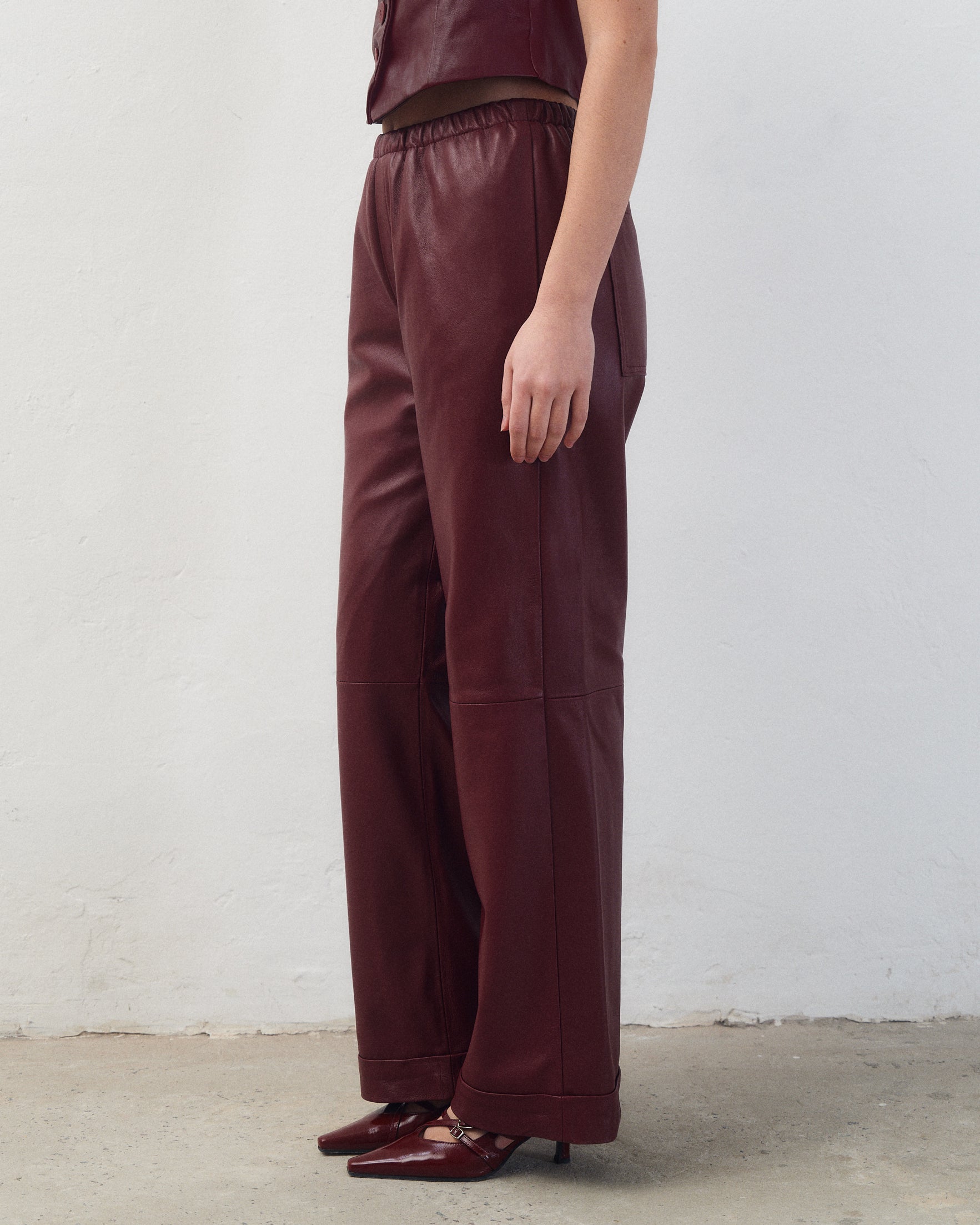 Pantalón Elisa Bordó