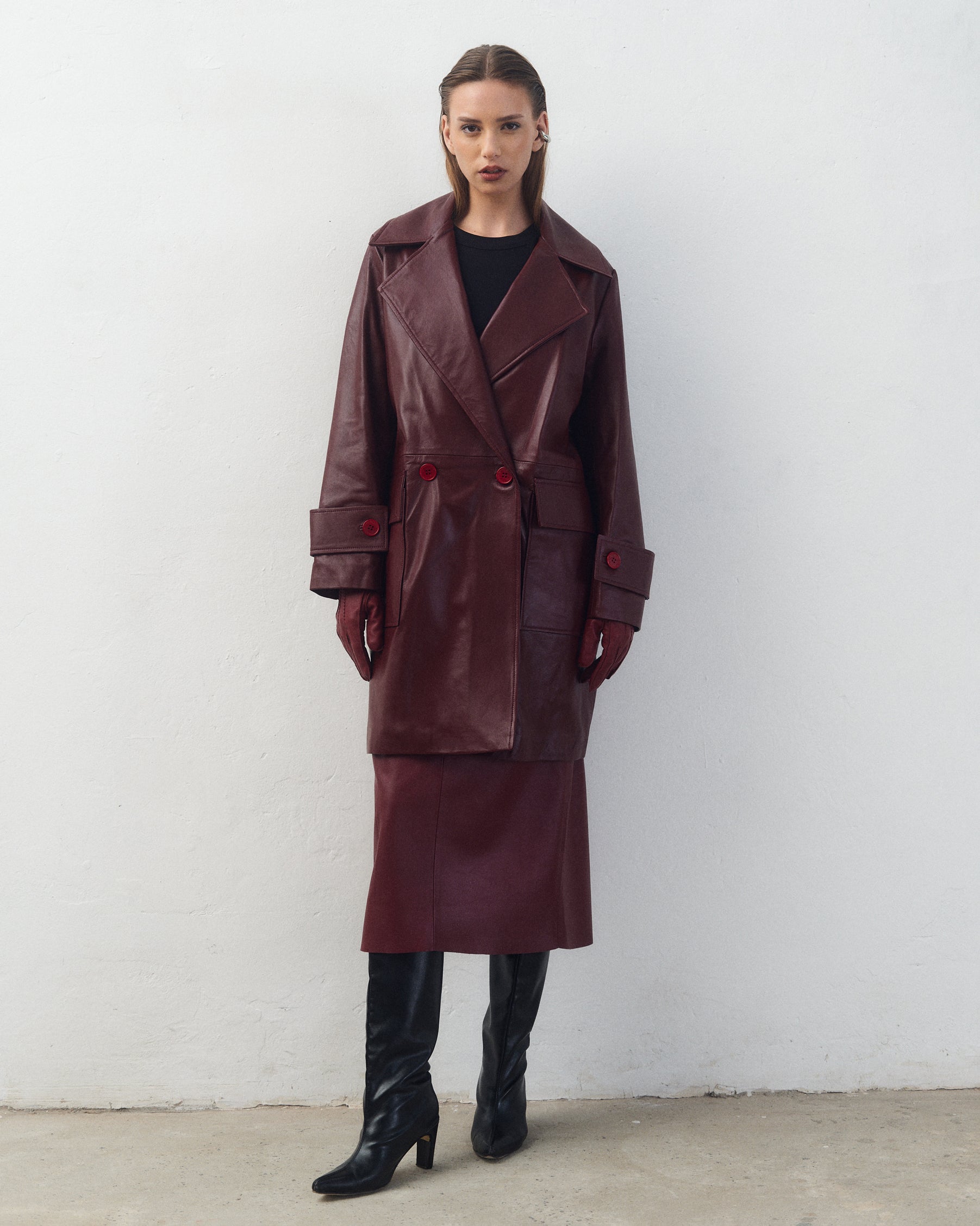 Trench Myla Bordó