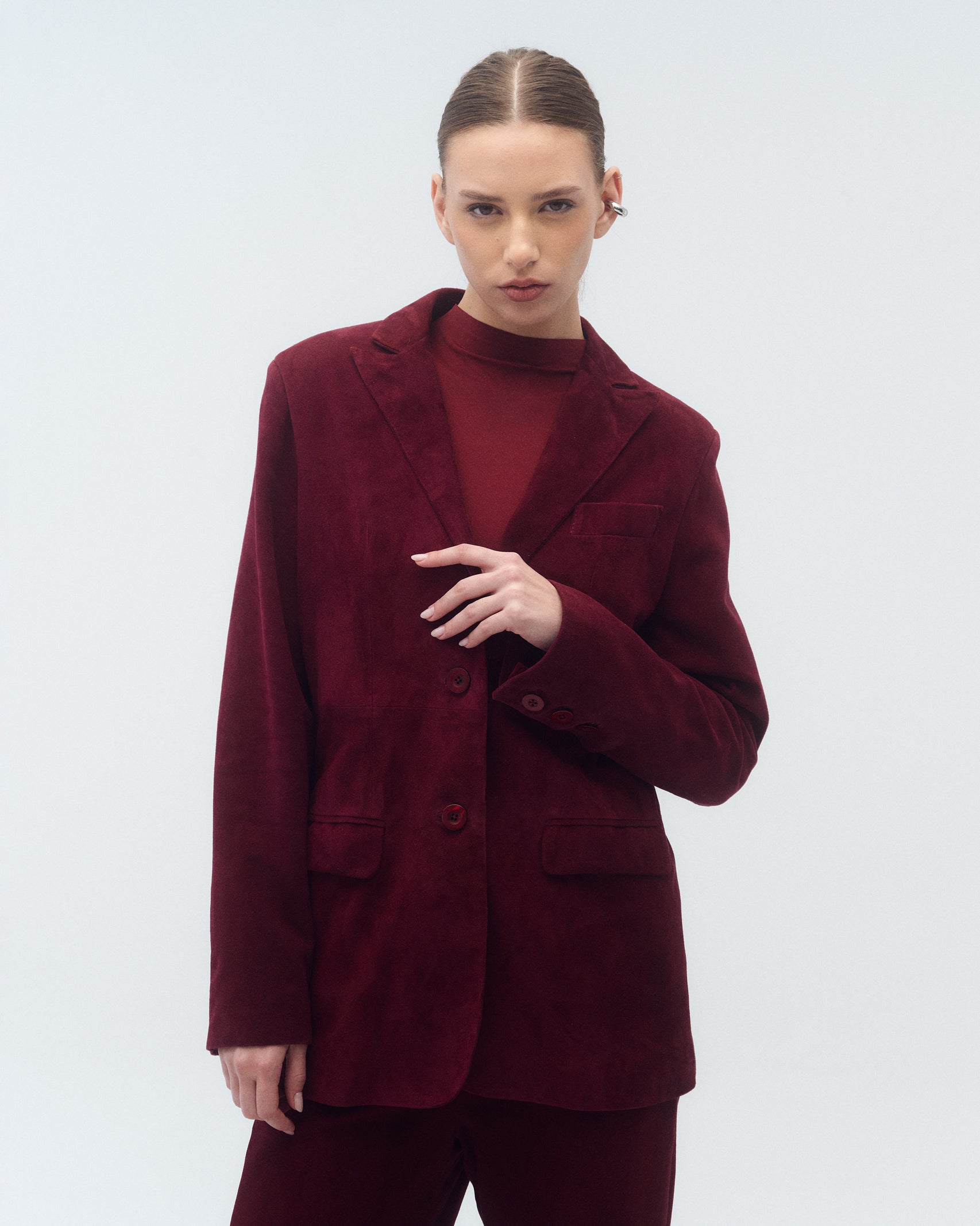 Blazer Juana Gamuza Bizancio