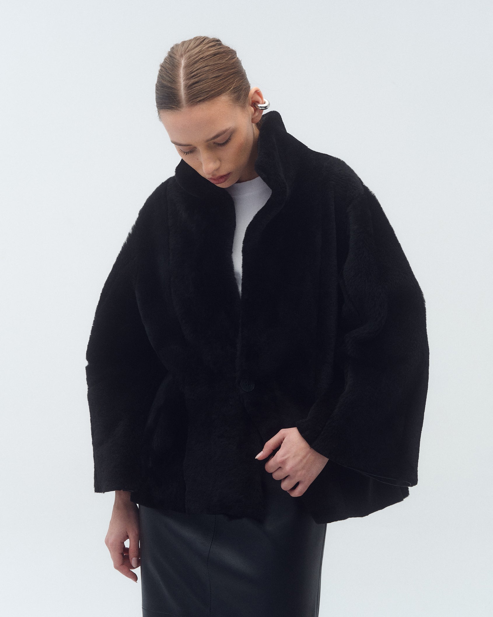 Campera Jessica Reversible Negra/Negro
