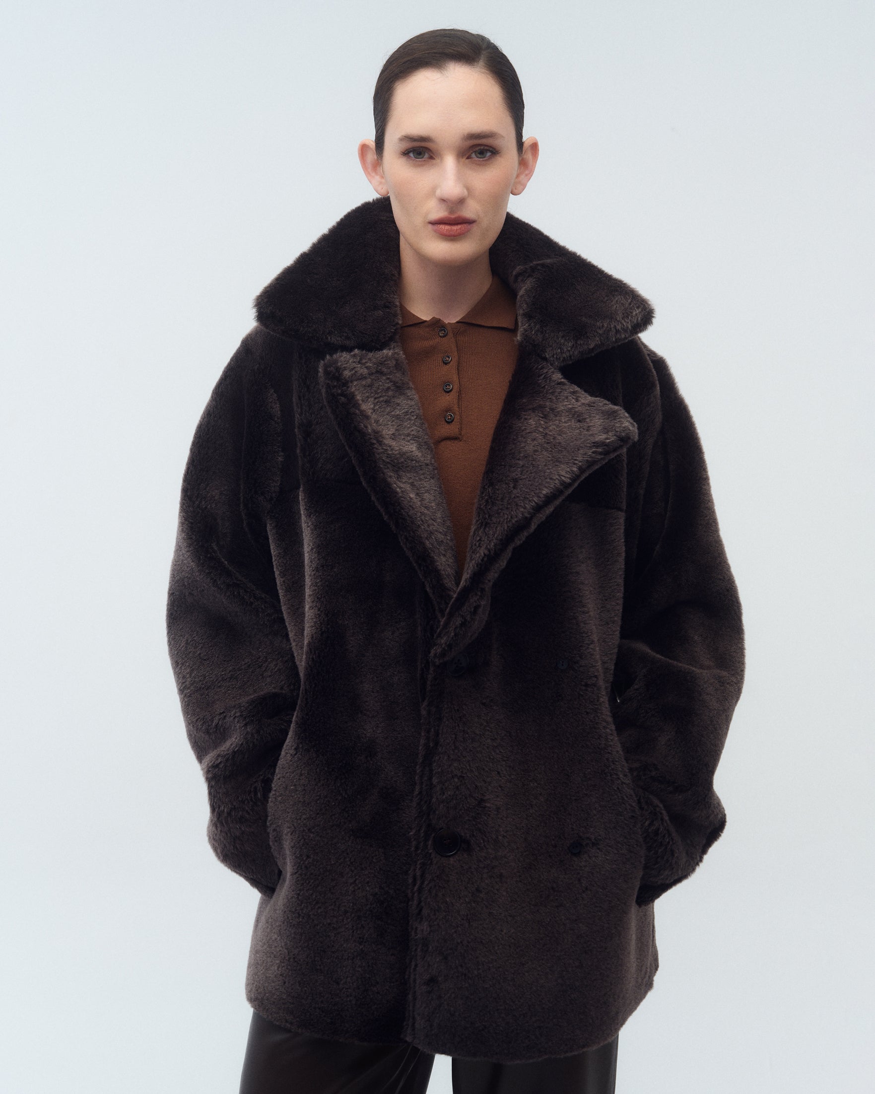Campera Morgan Reversible Marrón/Visón