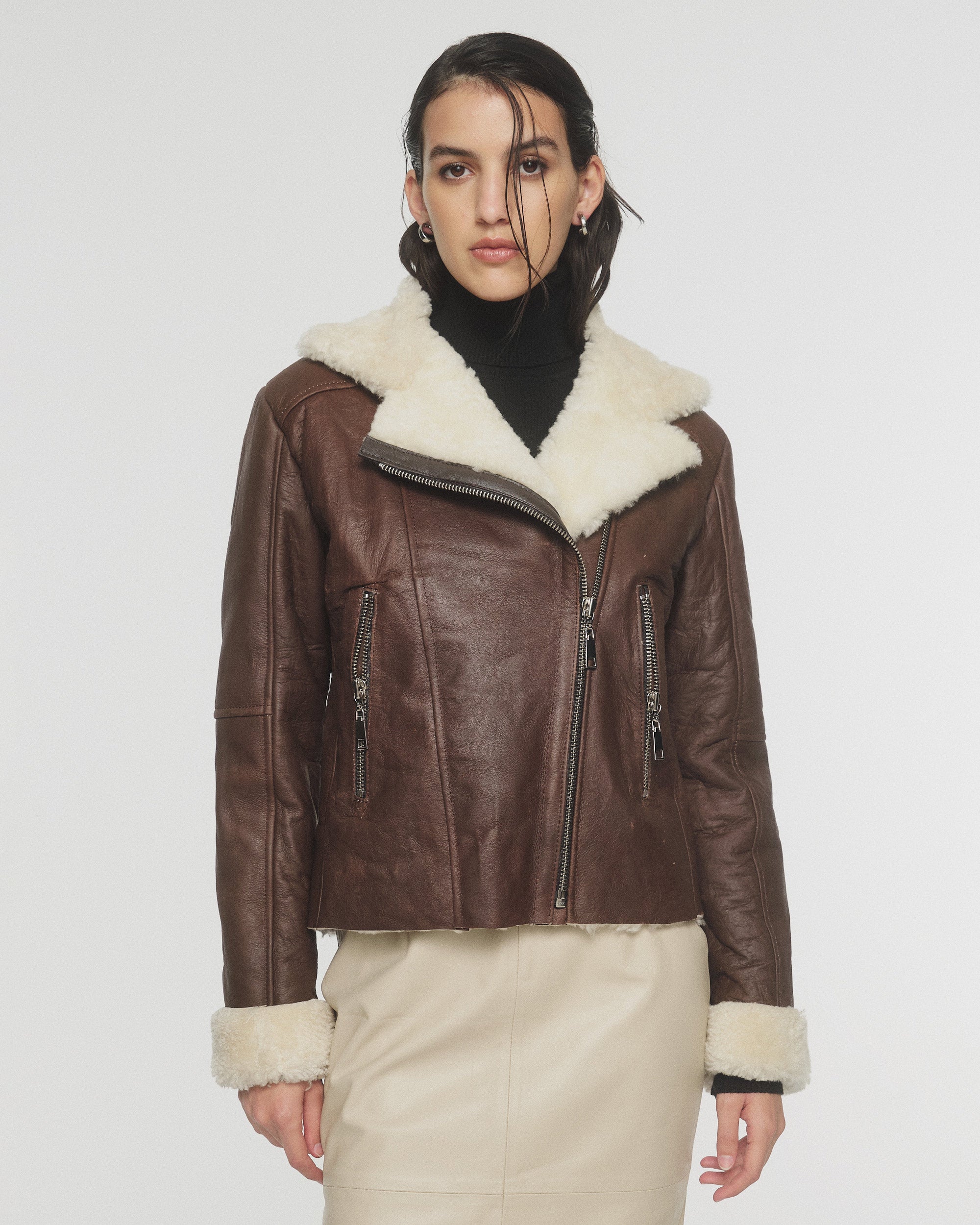 Campera Sienna Marrón/Crudo