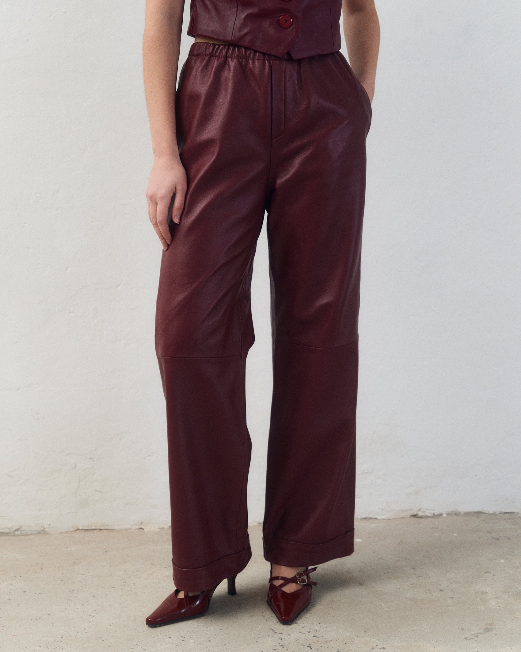 Pantalón Elisa Bordó