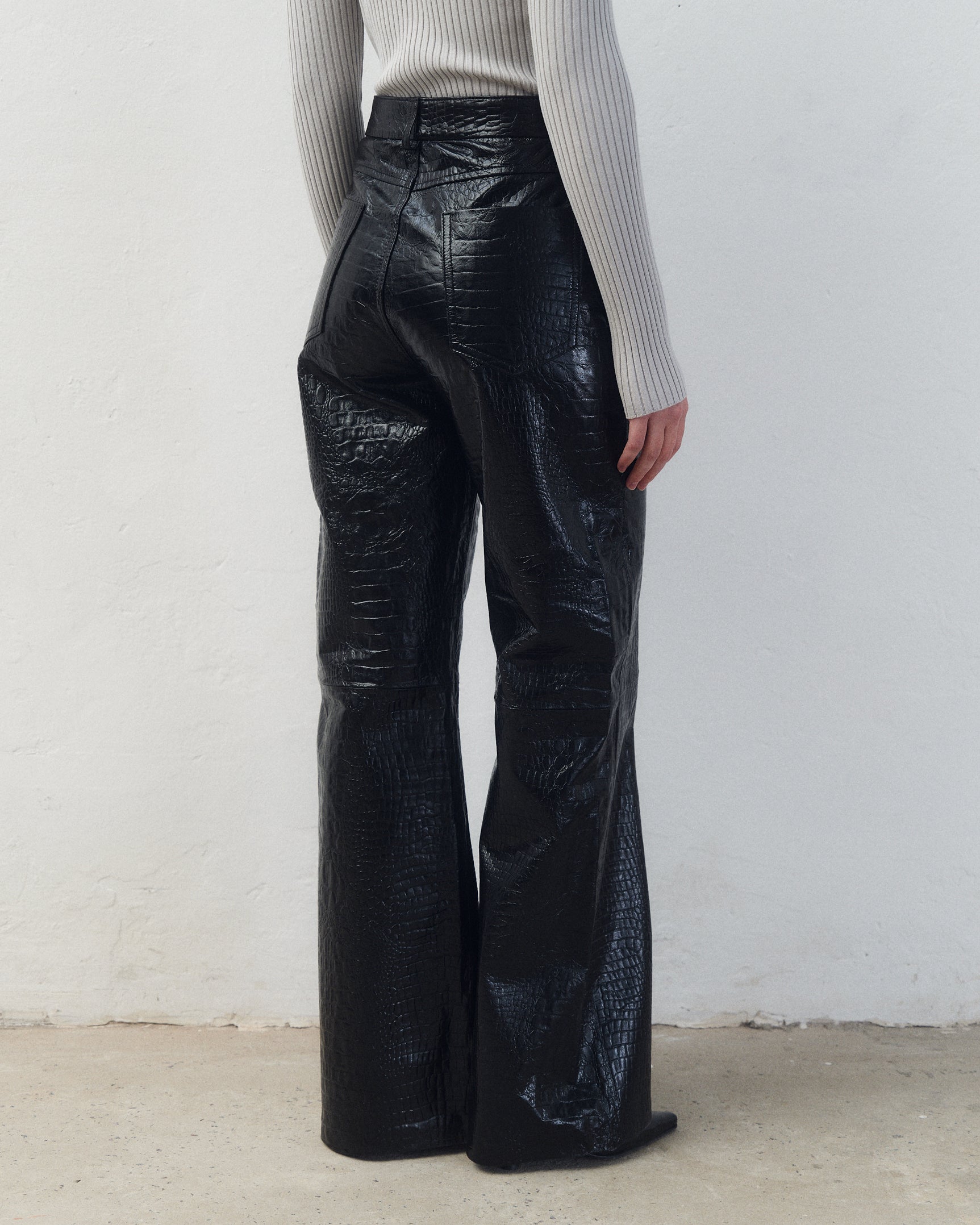 Pantalón Heidi Croco Negro